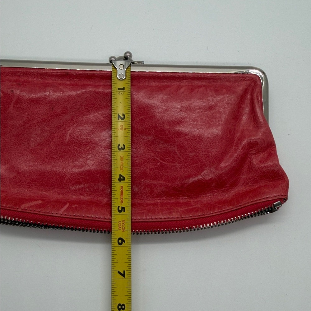 HOBO Pink Leather Clutch with Silver Accents - Picture 9 of 9